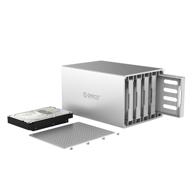 ORICO Honeycomb Series WS500C3 SATA 3.5 inch 50TB USB-C / Type-C 5 Bays Aluminum Alloy HDD / SSD Enclosure, USB-C / Type-C 5 Bays