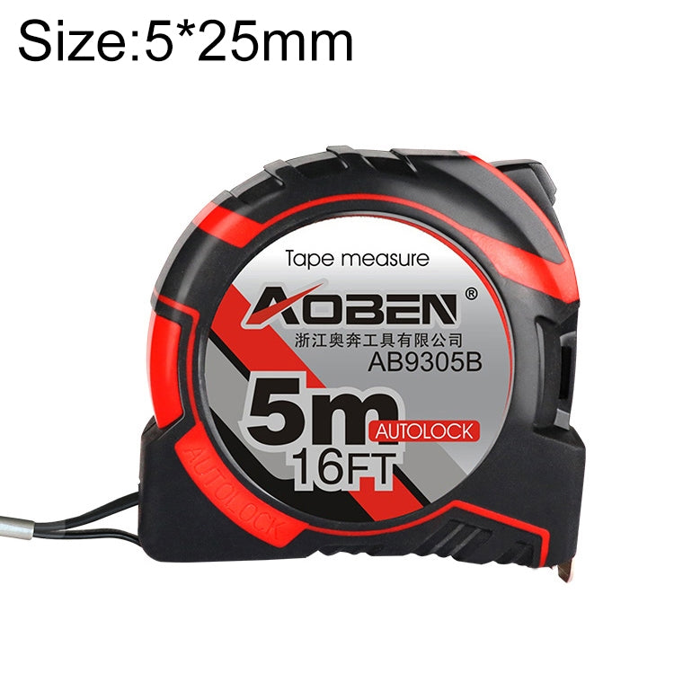 Aoben Retractable Ruler Measuring Tape Portable Pull Ruler Mini Tape Measure, Length: 5m Width: 25mm, Length: 5m Width: 25mm