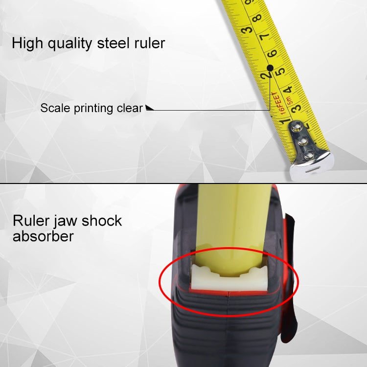 Aoben Retractable Ruler Measuring Tape Portable Pull Ruler Mini Tape Measure, Length: 5m Width: 25mm, Length: 5m Width: 25mm