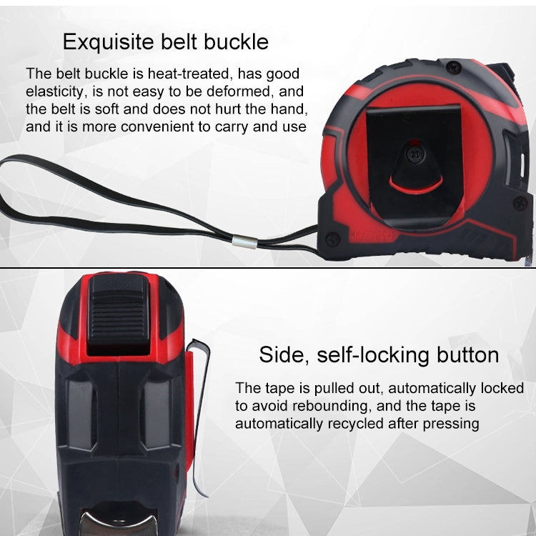 Aoben Retractable Ruler Measuring Tape Portable Pull Ruler Mini Tape Measure, Length: 5m Width: 25mm, Length: 5m Width: 25mm