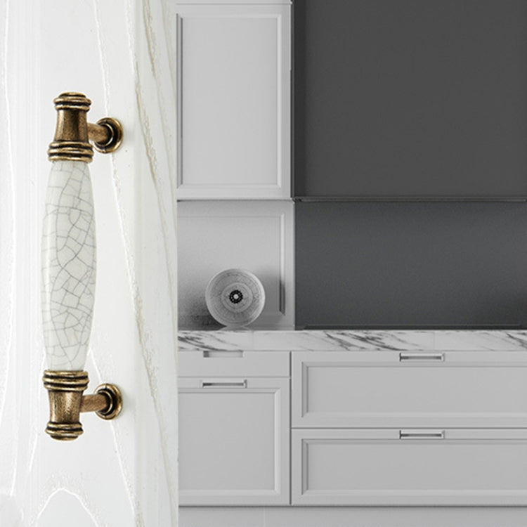 5025_128 Ceramic Crack Closet Cabinet Handle Pitch: 128mm, 5025_128