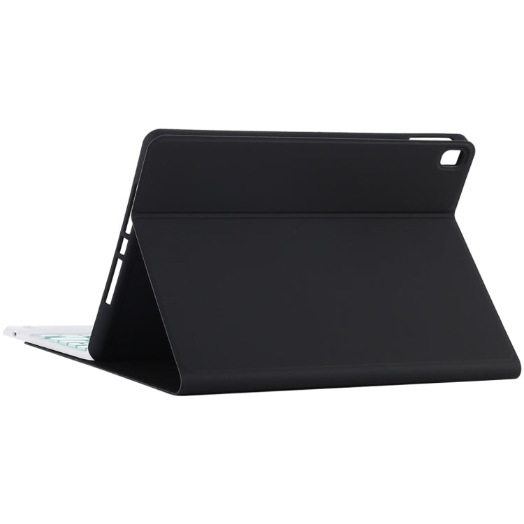 TG-102BC Detachable Bluetooth Green Keyboard + Microfiber Leather Tablet Case for iPad 10.2 inch / iPad Air (2019), with Touch Pad & Pen Slot & Holder, Green Keyboard