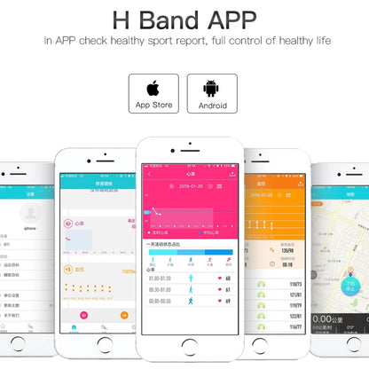 B11 0.96 inches IPS Color Screen Smart Bracelet IP67 Waterproof, Support Call Reminder /Heart Rate Monitoring /Blood Pressure Monitoring /Sleep Monitoring / Sedentary Reminder