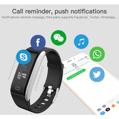 B11 0.96 inches IPS Color Screen Smart Bracelet IP67 Waterproof, Support Call Reminder /Heart Rate Monitoring /Blood Pressure Monitoring /Sleep Monitoring / Sedentary Reminder