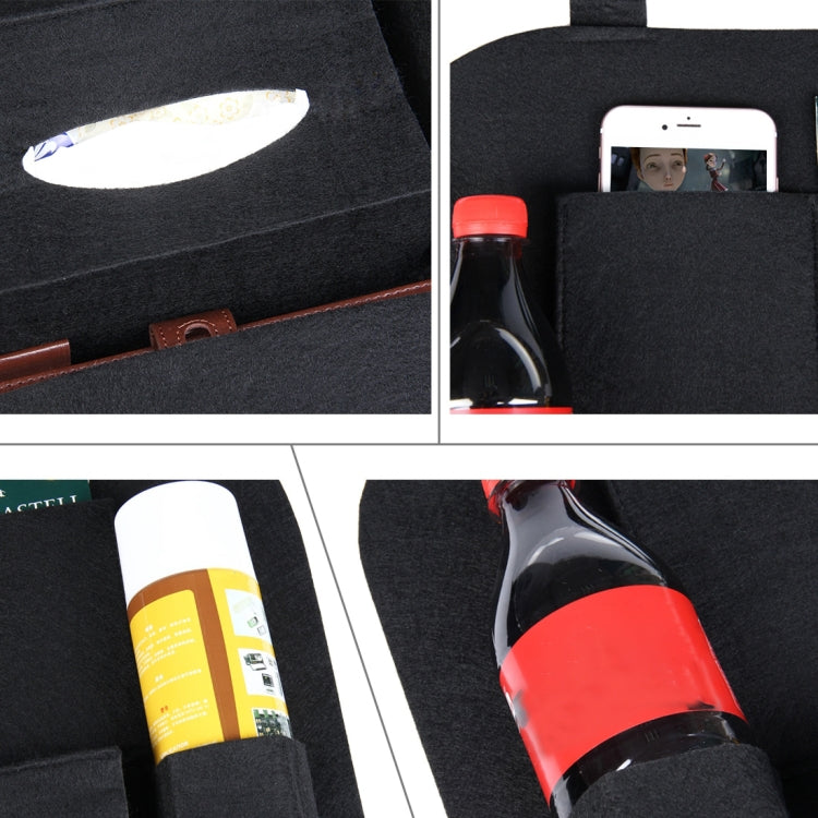 KANEED Auto Car Backseat Organizer Multi-Pocket Travel Storage Bag for Sunglass Phone Tissue Beverage Drink Can, Storage Bag
