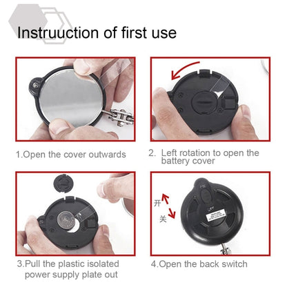 Retractable Vehicle Car Chassis Telescoping Inspection Mirror with 1 PCS 3mm LED Light, Mirror Diameter: 32mm, Max Expanding Length: 905mm, Diameter: 32mm, Max Expanding Length: 905mm