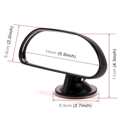Car Auto 360 Degree Adjustable Suction Cup Rear View Mirror Baby Convex Mirror, Suction Cup Rear View Mirror