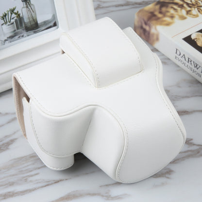 For Canon EOS R10 Camera Full Body Magnetic Leather Camera Case Bag with Strap, For Canon EOS R10