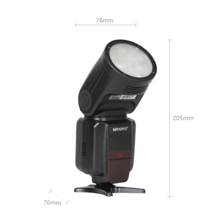 TRIOPO R1 76WS High-Speed 1/8000s TTL Flash Speedlite for Canon / Nikon DSLR Cameras, R1