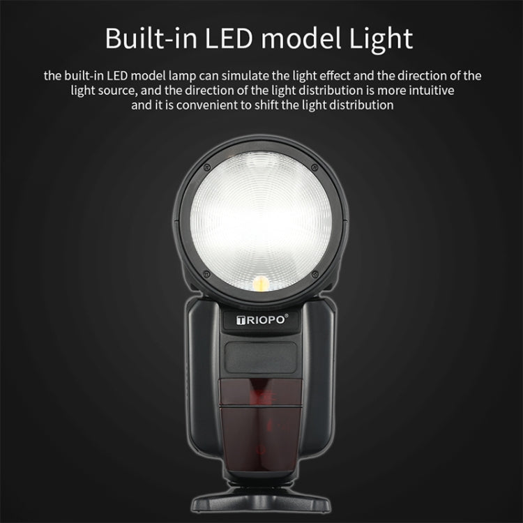TRIOPO R1 76WS High-Speed 1/8000s TTL Flash Speedlite for Canon / Nikon DSLR Cameras, R1