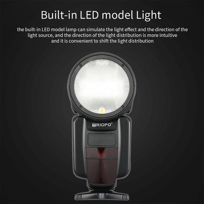 TRIOPO R1 76WS High-Speed 1/8000s TTL Flash Speedlite for Canon / Nikon DSLR Cameras, R1