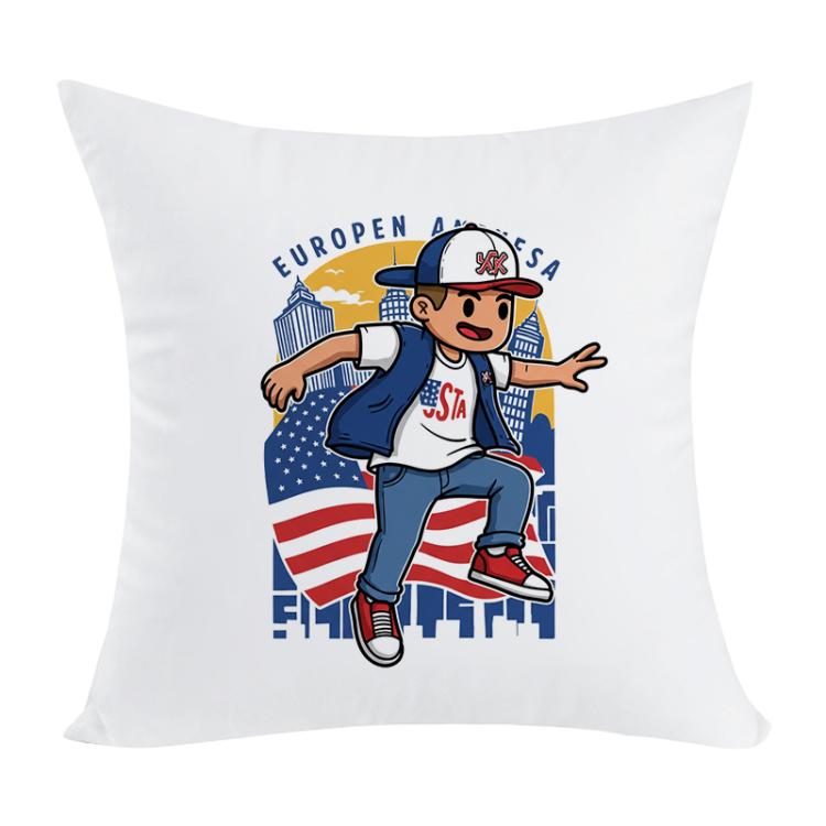 Boy Printed Sofa Pillow Case No Core Print On Your Demand, 35x35cm, 40x40cm, 45x45cm, 50x50cm, 60x60cm