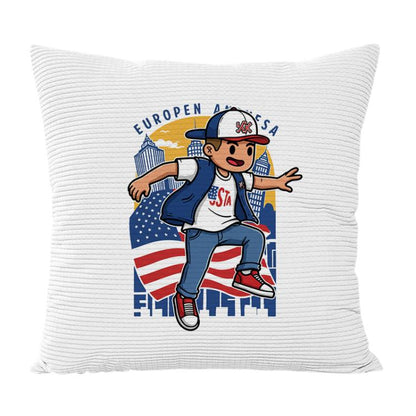 Boy Printed Sofa Pillow Case No Core Print On Your Demand, 35x35cm, 40x40cm, 45x45cm, 50x50cm, 60x60cm