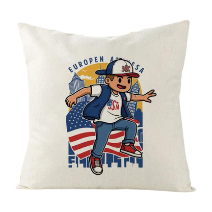 Boy Printed Sofa Pillow Case No Core Print On Your Demand, 35x35cm, 40x40cm, 45x45cm, 50x50cm, 60x60cm
