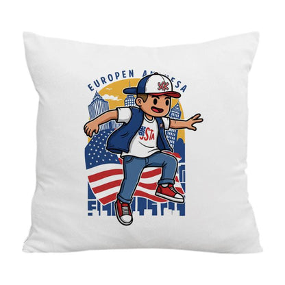 Boy Printed Sofa Pillow Case No Core Print On Your Demand, 35x35cm, 40x40cm, 45x45cm, 50x50cm, 60x60cm