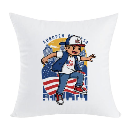 Boy Printed Sofa Pillow Case No Core Print On Your Demand, 35x35cm, 40x40cm, 45x45cm, 50x50cm, 60x60cm