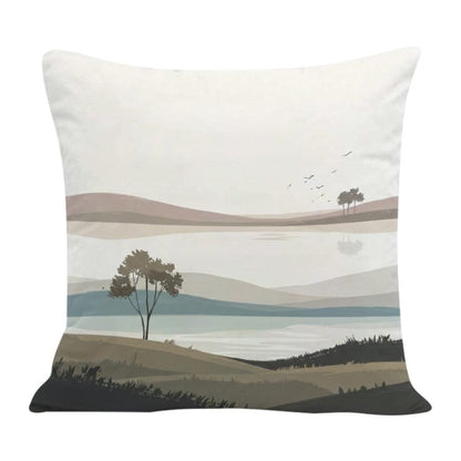 Scenery Printed Sofa Pillow Case No Core Print On Your Demand, 35x35cm, 40x40cm, 45x45cm, 50x50cm, 60x60cm