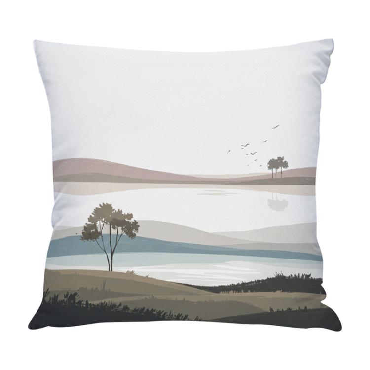 Scenery Printed Sofa Pillow Case No Core Print On Your Demand, 35x35cm, 40x40cm, 45x45cm, 50x50cm, 60x60cm