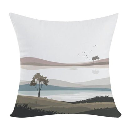Scenery Printed Sofa Pillow Case No Core Print On Your Demand, 35x35cm, 40x40cm, 45x45cm, 50x50cm, 60x60cm