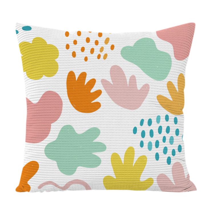 Colorful Blocks Printed Sofa Pillow Case No Core Print On Your Demand, 35x35cm, 40x40cm, 45x45cm, 50x50cm, 60x60cm