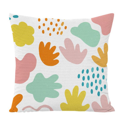 Colorful Blocks Printed Sofa Pillow Case No Core Print On Your Demand, 35x35cm, 40x40cm, 45x45cm, 50x50cm, 60x60cm