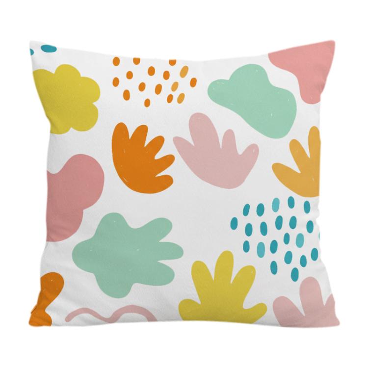 Colorful Blocks Printed Sofa Pillow Case No Core Print On Your Demand, 35x35cm, 40x40cm, 45x45cm, 50x50cm, 60x60cm