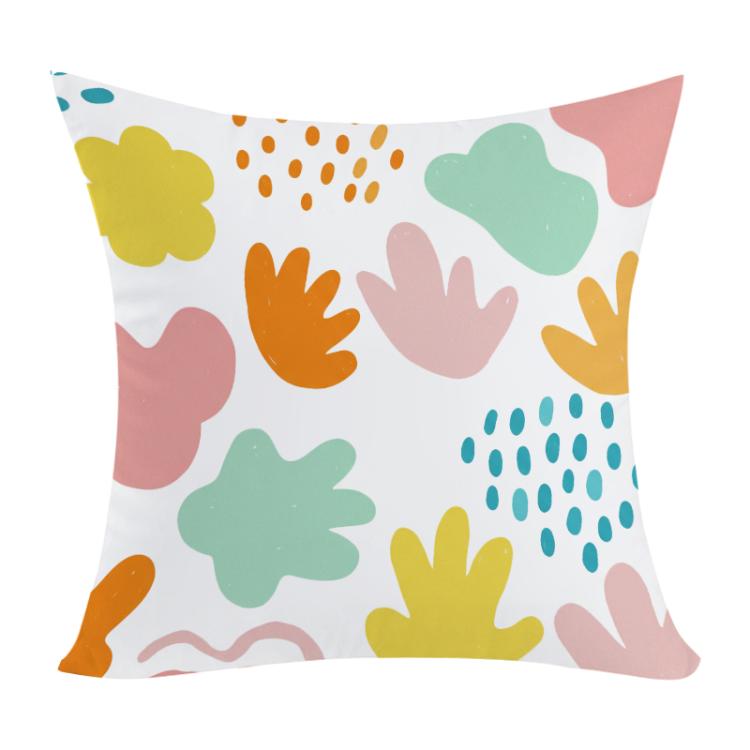 Colorful Blocks Printed Sofa Pillow Case No Core Print On Your Demand, 35x35cm, 40x40cm, 45x45cm, 50x50cm, 60x60cm