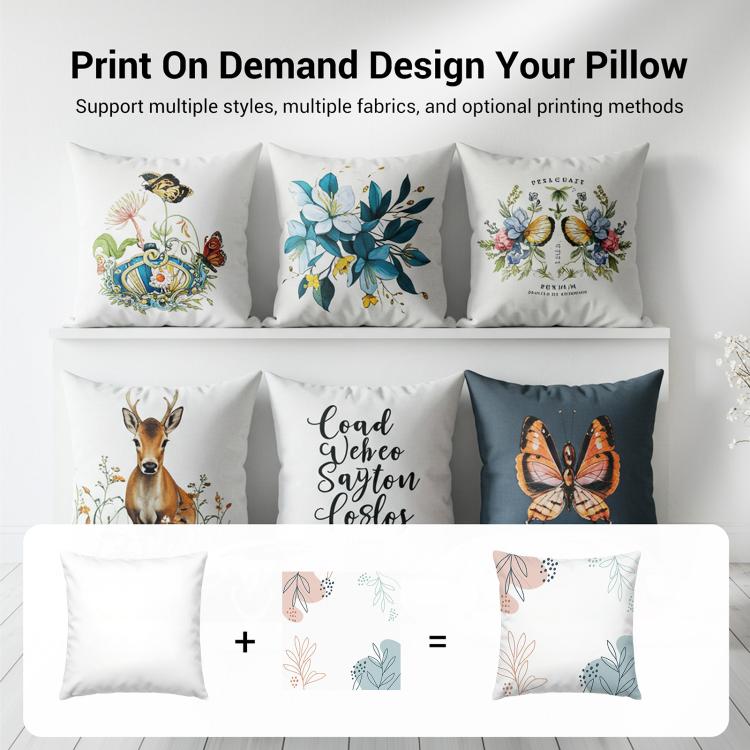 Girl Printed Sofa Pillow Case No Core Print On Your Demand, 35x35cm, 40x40cm, 45x45cm, 50x50cm, 60x60cm