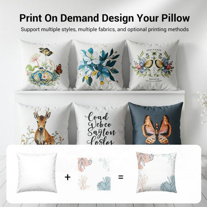 Girl Printed Sofa Pillow Case No Core Print On Your Demand, 35x35cm, 40x40cm, 45x45cm, 50x50cm, 60x60cm
