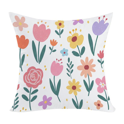 Colorful Garden Printed Sofa Pillow Case No Core Print On Your Demand, 35x35cm, 40x40cm, 45x45cm, 50x50cm, 60x60cm