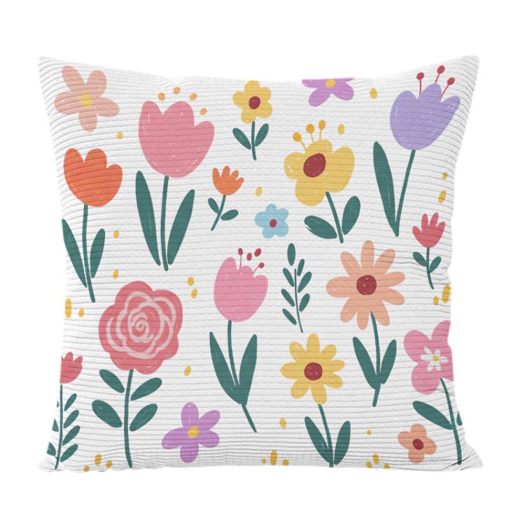 Colorful Garden Printed Sofa Pillow Case No Core Print On Your Demand, 35x35cm, 40x40cm, 45x45cm, 50x50cm, 60x60cm