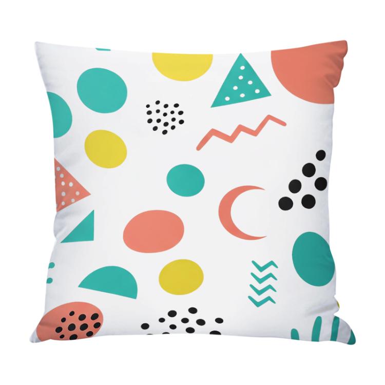 Geometry Printed Sofa Pillow Case No Core Print On Your Demand, 35x35cm, 40x40cm, 45x45cm, 50x50cm, 60x60cm