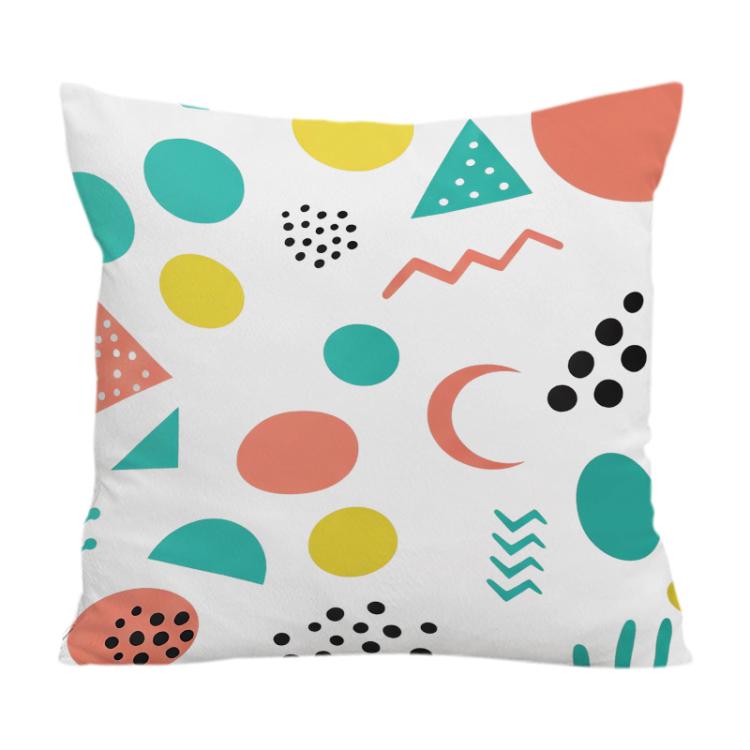 Geometry Printed Sofa Pillow Case No Core Print On Your Demand, 35x35cm, 40x40cm, 45x45cm, 50x50cm, 60x60cm