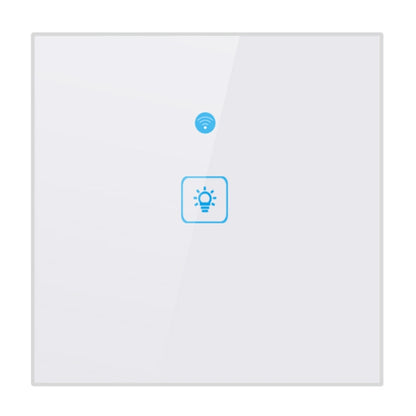 WS-EU-01 EWeLink APP & Touch Control 2A 1 Gang Tempered Glass Panel Smart Wall Switch, AC 90V-250V, EU Plug, 1 Gang