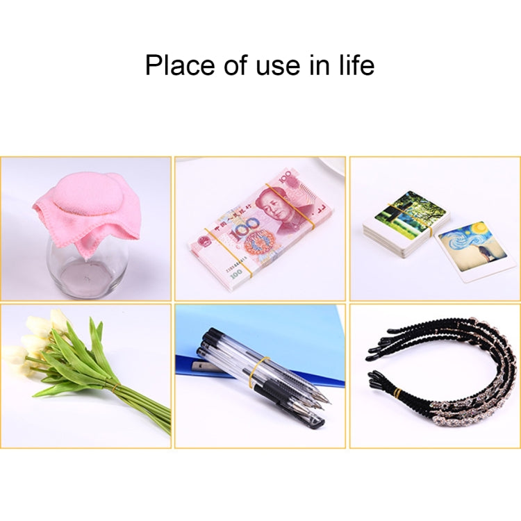 Assorted Color Sturdy Stretchable Elastic Rubber Bands School Office Supplies Stationery, 1KG Per Bag, Assorted Color