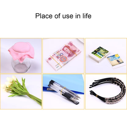 Assorted Color Sturdy Stretchable Elastic Rubber Bands School Office Supplies Stationery, 1KG Per Bag, Assorted Color
