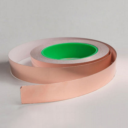 Pure Copper Double-sided Conductive Copper Foil Tape Signal Masking Tape, Size: 20m x 10mm, Size: 20m x 10mm