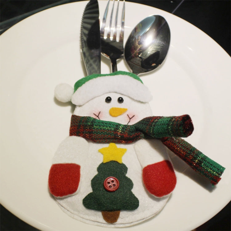 3 PCS 3 in 1 Christmas Decoration Gift Cutlery Holders Set, Random Style Delivery, 3 in 1