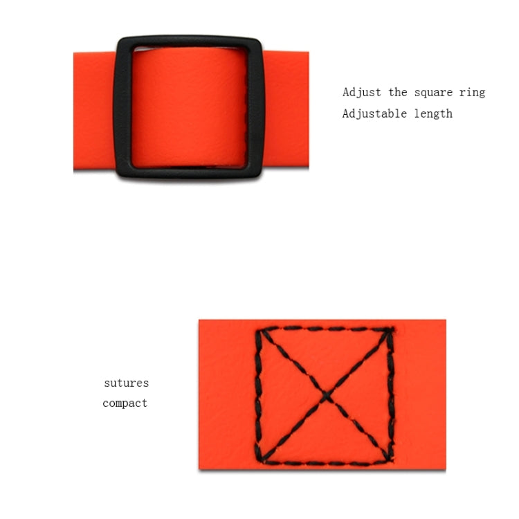 PVC Material Waterproof Adjustable Dual Loop Pet Dogs Collar, Suitable for Ferocious Dogs, Size: S, Collar Size: 24-36 cm, Size: S