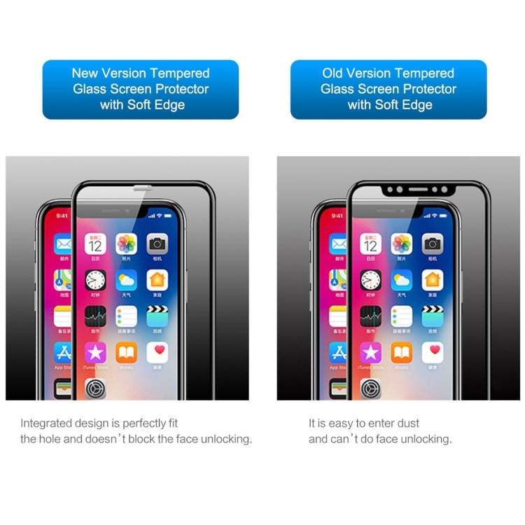 For iPhone 11 Pro Max / XS Max ROCK 0.23mm Soft Edge 7D Curved Surface Anti Blue-ray Full Screen Tempered Glass Film, For iPhone 11 Pro Max / XS Max