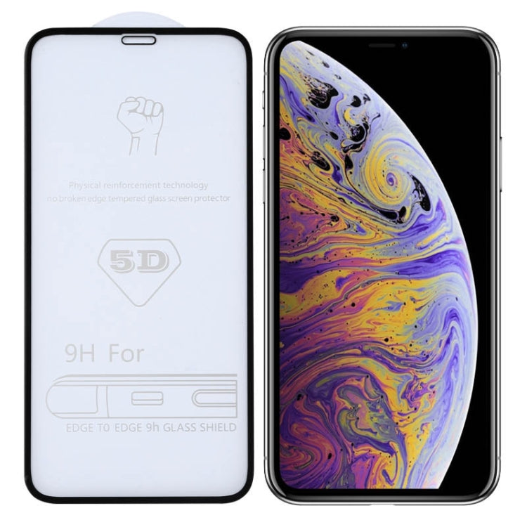 For iPhone XS Max/XSI Max 9H 5D Full Glue Full Screen Tempered Glass Film (2019), For iPhone XS Max (1 PC)
