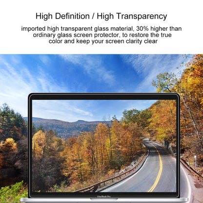 9H Surface Hardness HD Explosion-proof Tempered Glass Film for Macbook Pro 13.3 inch with Touch Bar (A1706), For Macbook Pro 13.3 inch with Touch Bar (A1706)