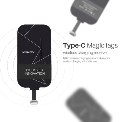 NILLKIN Magic Tag QI Standard Wireless Charging Receiver with USB-C / Type-C Port, MT-WR NK-TYPE C