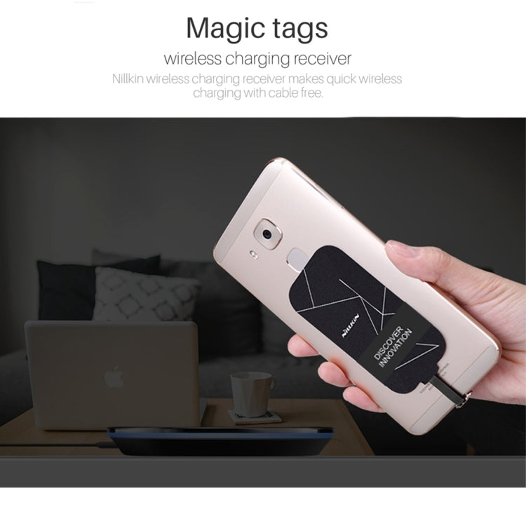 NILLKIN Magic Tag QI Standard Wireless Charging Receiver with USB-C / Type-C Port, MT-WR NK-TYPE C