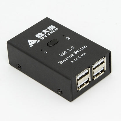 DY-B046 2 In 4 Out USB 2.0 Sharing Switch USB Flash Printer Adapter, DY-B046