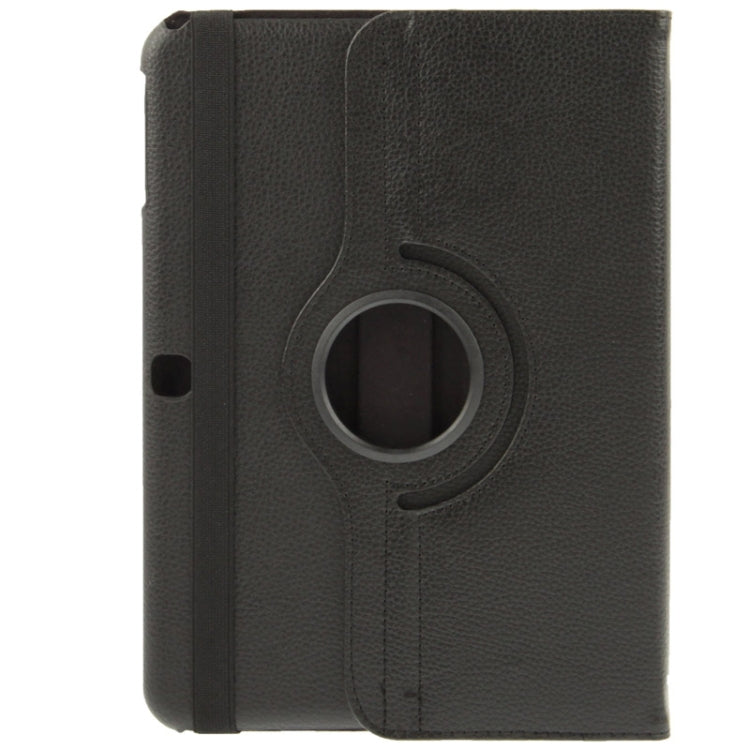 360 Degree Rotatable Litchi Texture Leather Case with 2-angle Viewing Holder for Samsung Galaxy Tab 4 10.1 / SM-T530 / T531 / T535